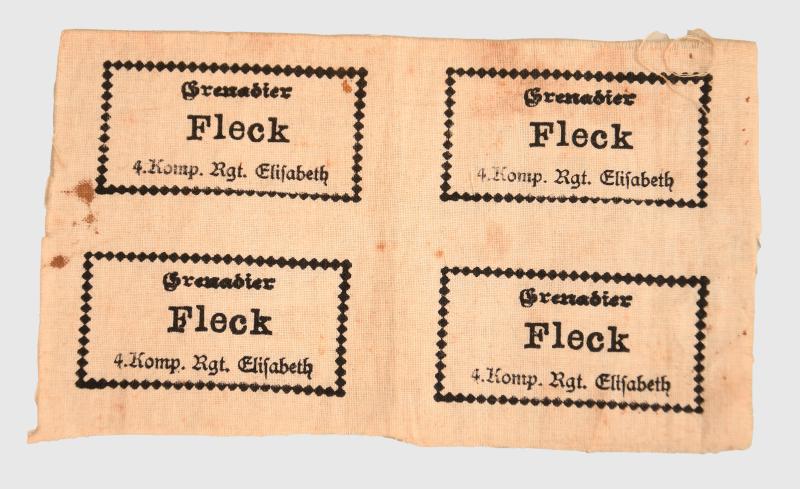 GERMAN WWI SOLDIERS LABELS.