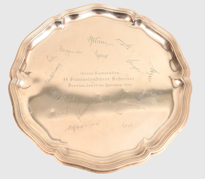 GERMAN WWII SS PRESENTATION TRAY.