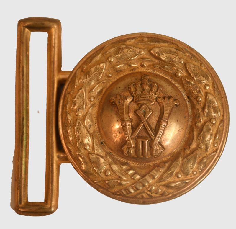GERMAN WWI PRUSSIAN OFFICERS GILT BUCKLE.