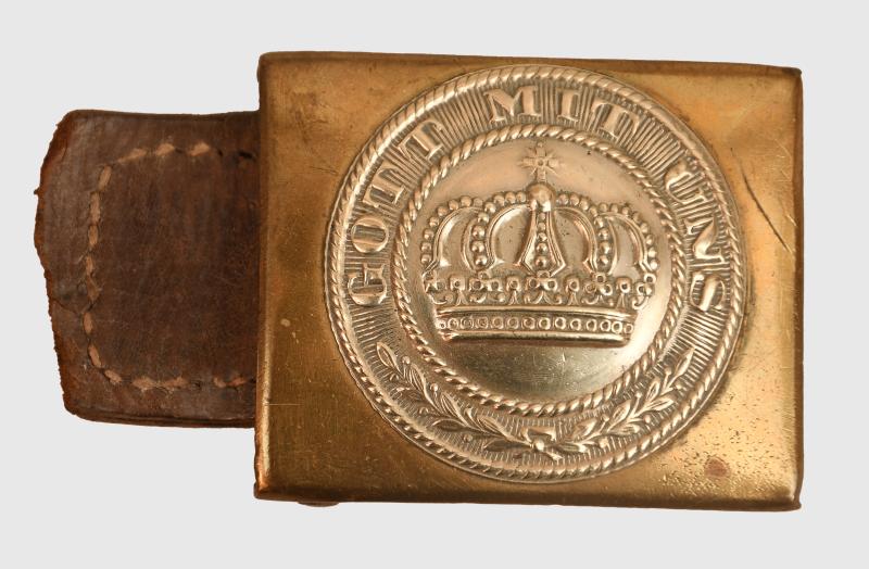 GERMAN PRE WWI 1847 PATTERN PRUSSIAN ENLISTED MANS BELT BUCKLE.