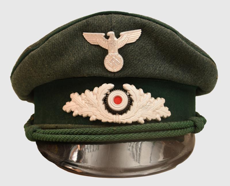 GERMAN WWII NATIONAL FORESTRY SERVICE OFFICIALS VISOR CAP.