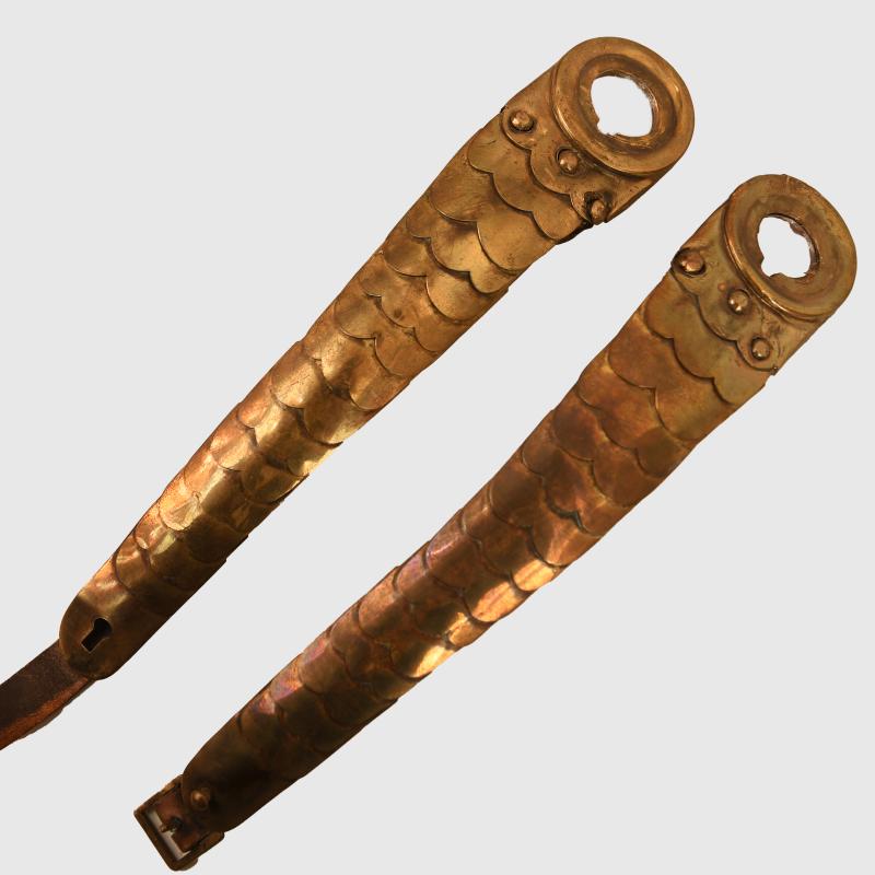 GERMAN WWI IMPERIAL GERMAN KUIRASSIER OR GUARD DU KORPS ENLISTED RANKS CHINSTRAPS.