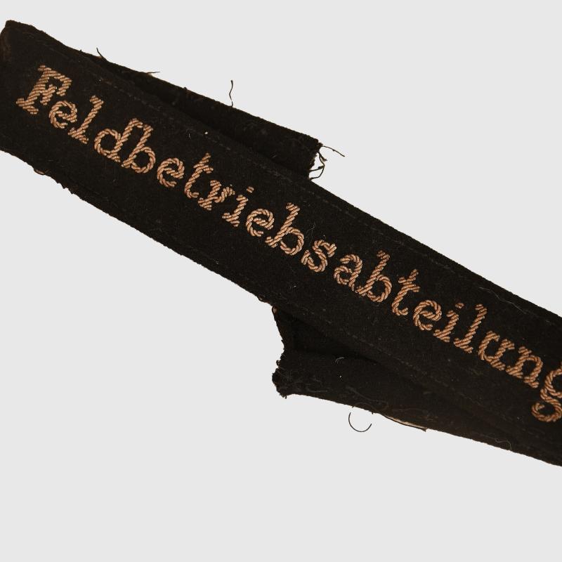 GERMAN WW FELDBETRIEBSABTEILUNG CUFF TITLE.
