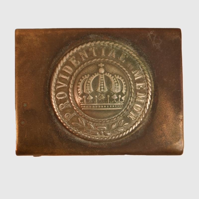 GERMAN WWI SAXON MANS BELT BUCKLE, DATED.