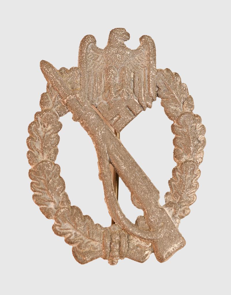 GERMAN WWII INFANTRY ASSAULT BADGE IN SILVER.