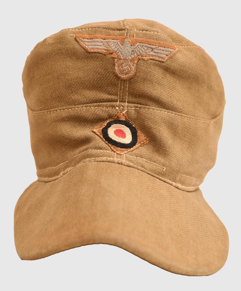 GERMAN WWII AFRIKAKORPS 2ND PATTERN TRANSITIONAL M.41 FIELD CAP.
