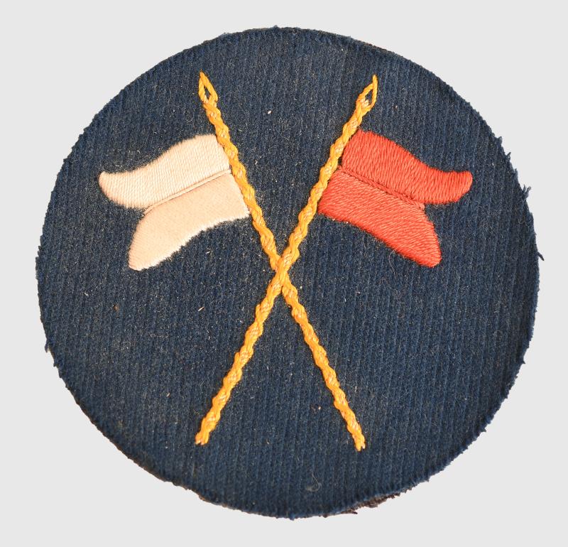 GERMAN WWI BLUE SIGNALLERS ARM PATCH.