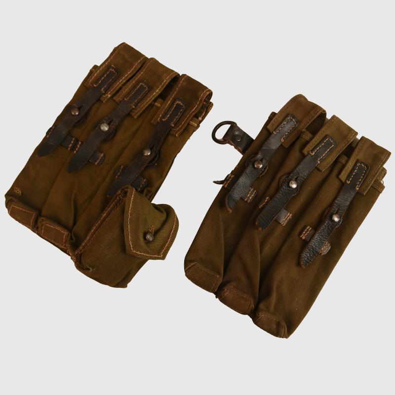 GERMAN WWII MP40 MAGAZINE POUCHES.