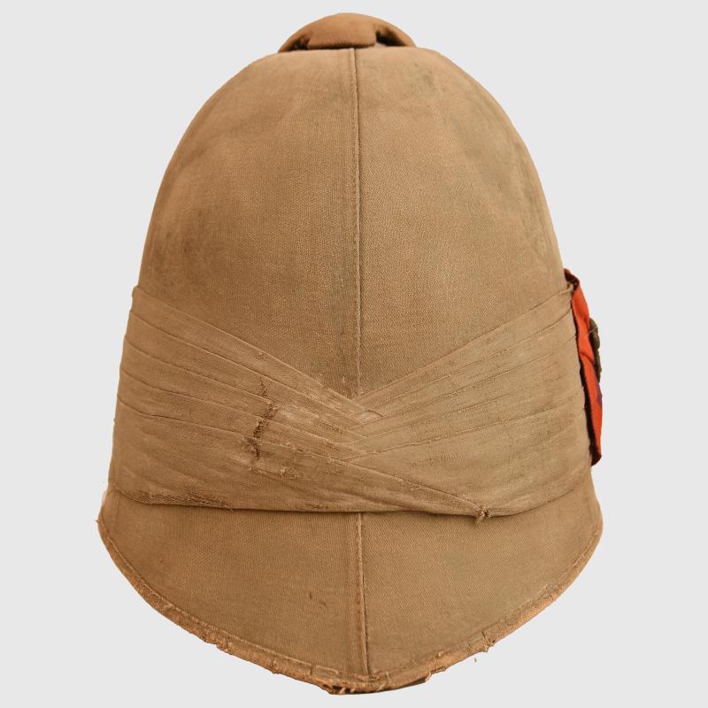 BRITISH BOER WAR IMPERIAL YEOMANRY ENLISTED RANKS PITH HELMET.