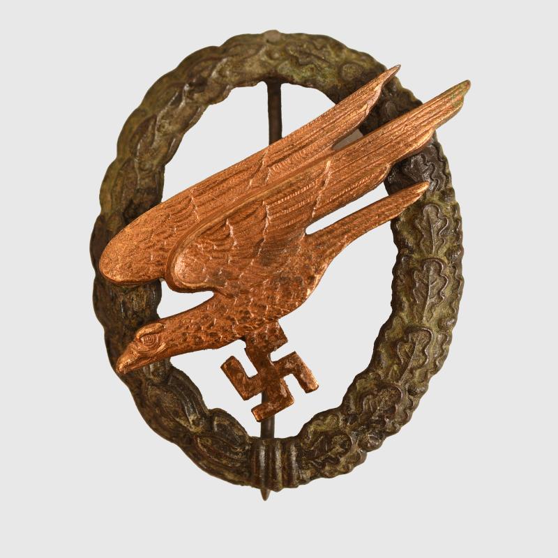 GERMAN WWII PARATROOPER BADGE TYPE K BY ASSMANN.