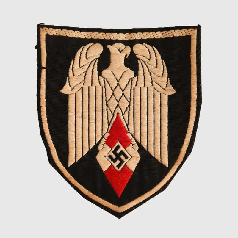 GERMAN WWII HITLER YOUTH STANDARD-BEARER’S ARM PATCH.