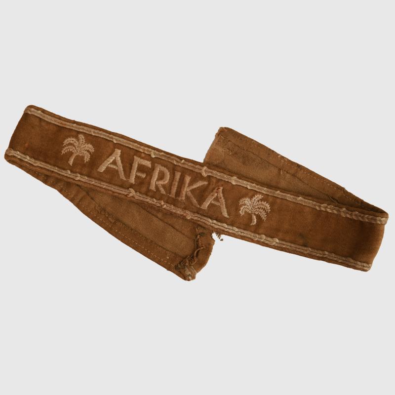 GERMAN WWII AFRIKA WITH PALMS CUFF TITLE.