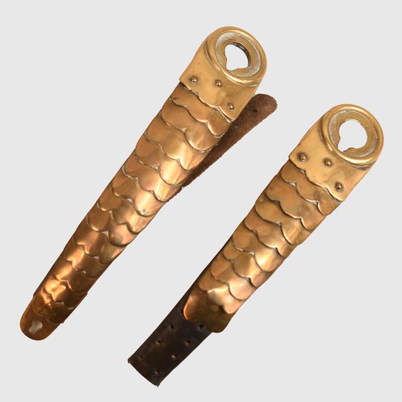 GERMAN WWI HEAVY CAVALRY GUARD DU KORPS OR KUIRASSIERS CHIN SCALES.