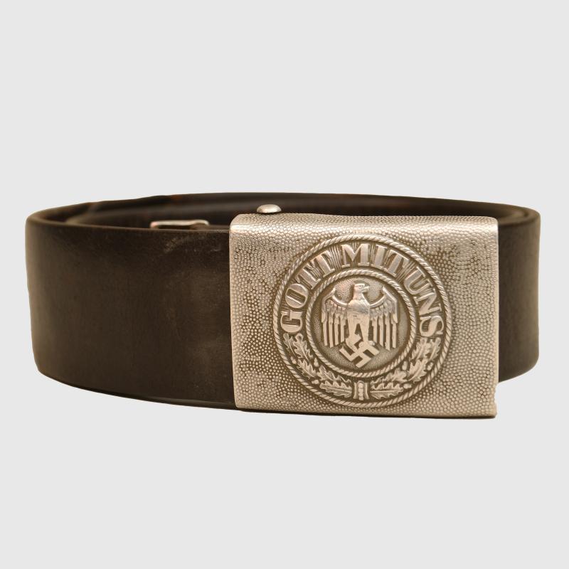 GERMAN WWII  ARMY MAN’S COMBAT BELT AND BUCKLE.