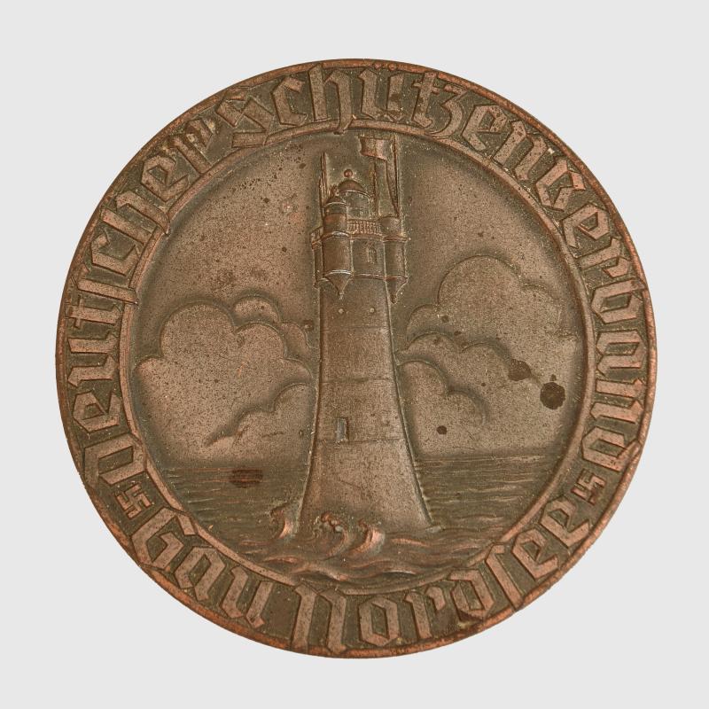 GERMAN WWII GERMAN SHOOTING ASSOCIATION COMMEMORATIVE PLAQUE.