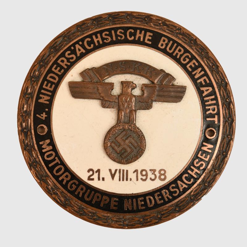 GERMAN WWII NSKK MOTOR PLAQUE.