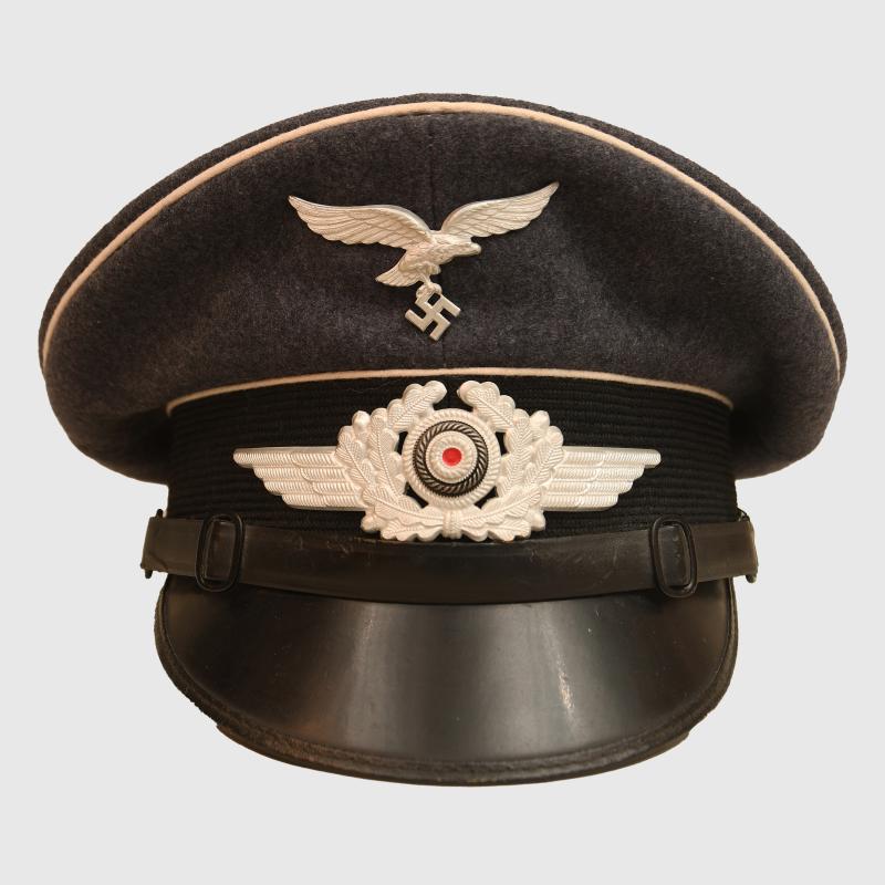 GERMAN WWII LUFTWAFFE HERMAN GOERING DIVISION VISOR CAP.