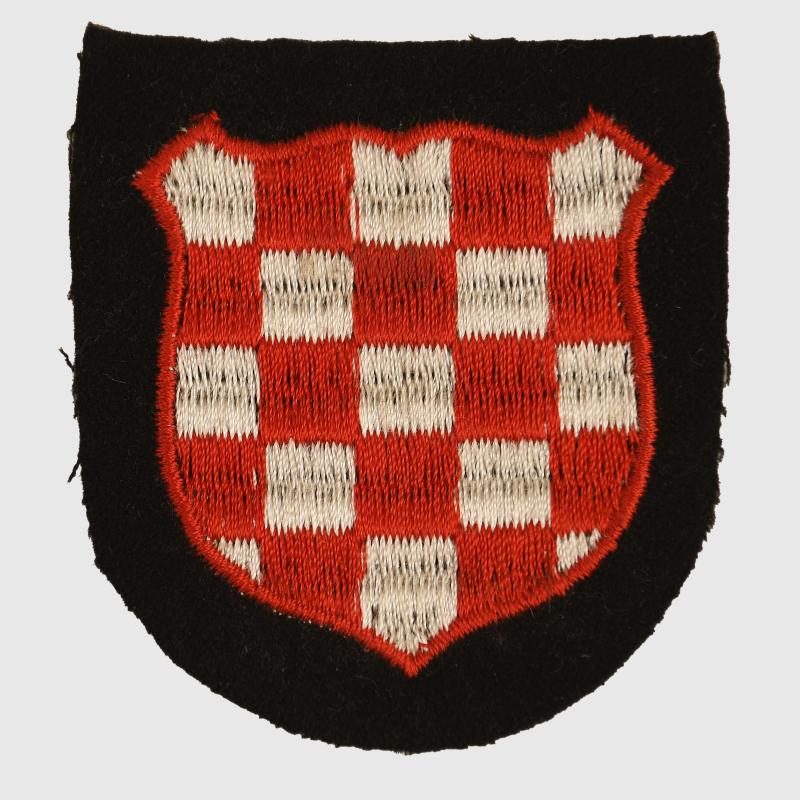 GERMAN WWII CROATIAN ARM SHIELD.