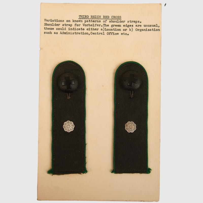 GERMAN WWII RED CROSS VORHELFER SHOULDER STRAPS.