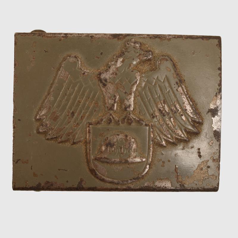 GERMAN WWII STALHELM ORGANISATION BELT BUCKLE.