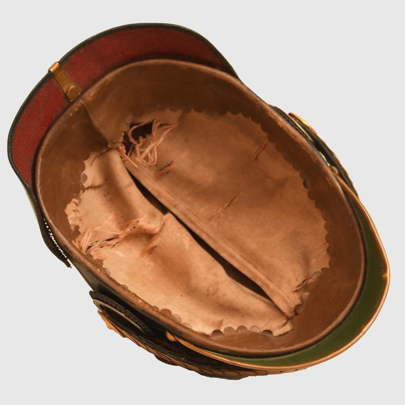 GERMAN WWI OFFICERS PICKLEHAUBE OF THE 8TH FOOT ARTILLERY REGIMENT.