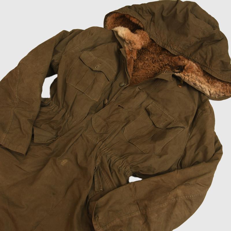 GERMAN WWII WAFFEN SS GREY WINTER PARKA.