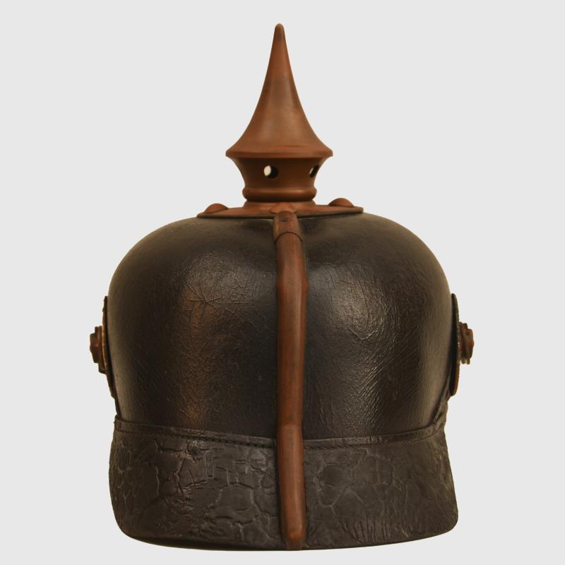 GERMAN WWI SAXON REGIMENT NUMBER 133 ENLISTED MAN’S PICKLEHAUBE.