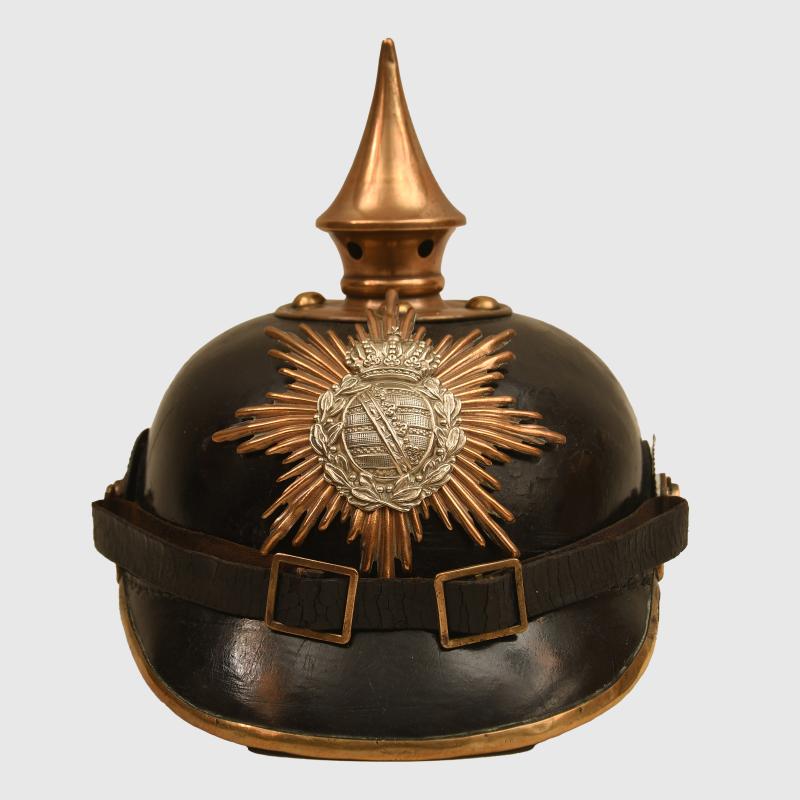 GERMAN WWI SAXON ENLISTED MAN’S PICKLEHAUBE.