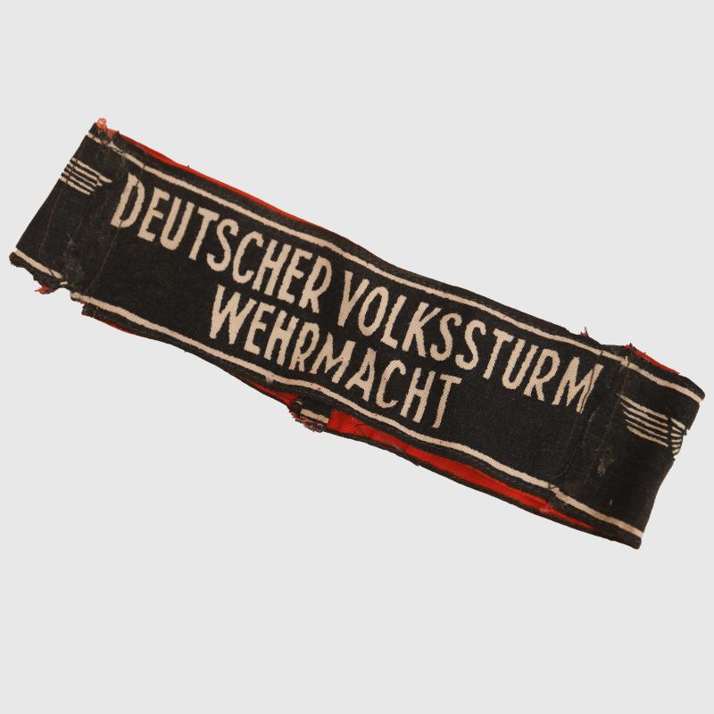 GERMAN WWII VOLKSTURM CUFF TITLE.