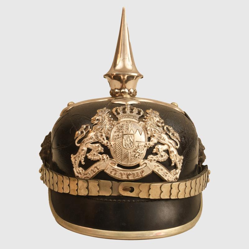 GERMAN WWI BAVARIAN POLICE PICKELHAUBE.