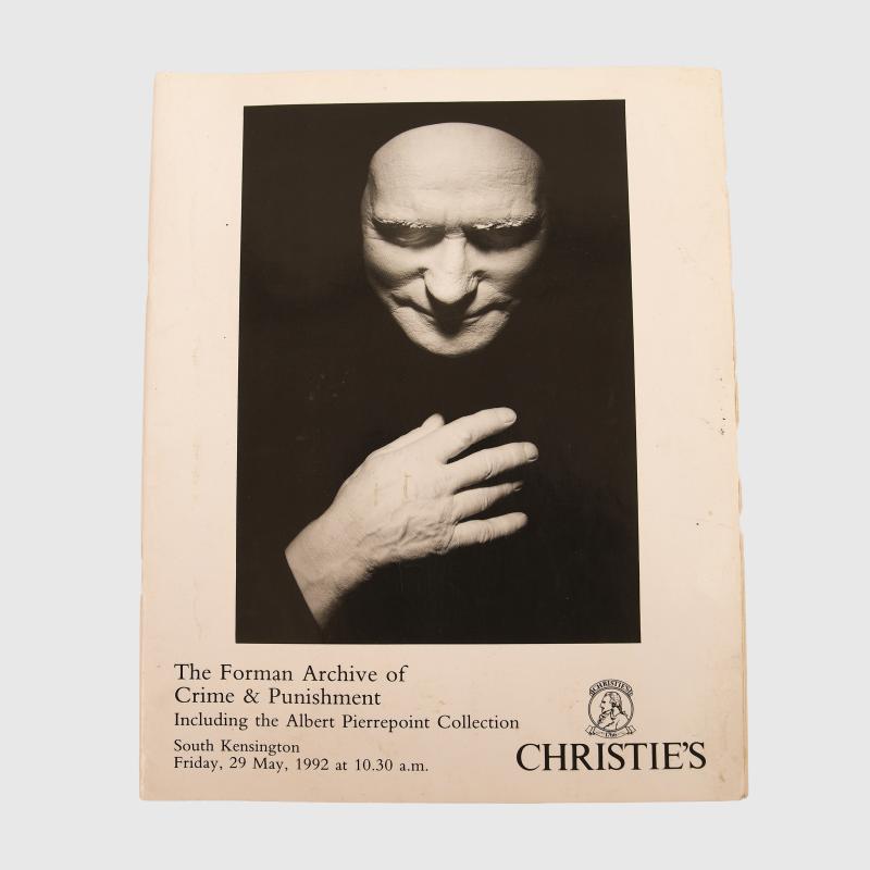 BRITISH CHRISTIES CATALOGUE OF THE FORMAN ARCHIVE OF CRIME AND PUNISHMENT.