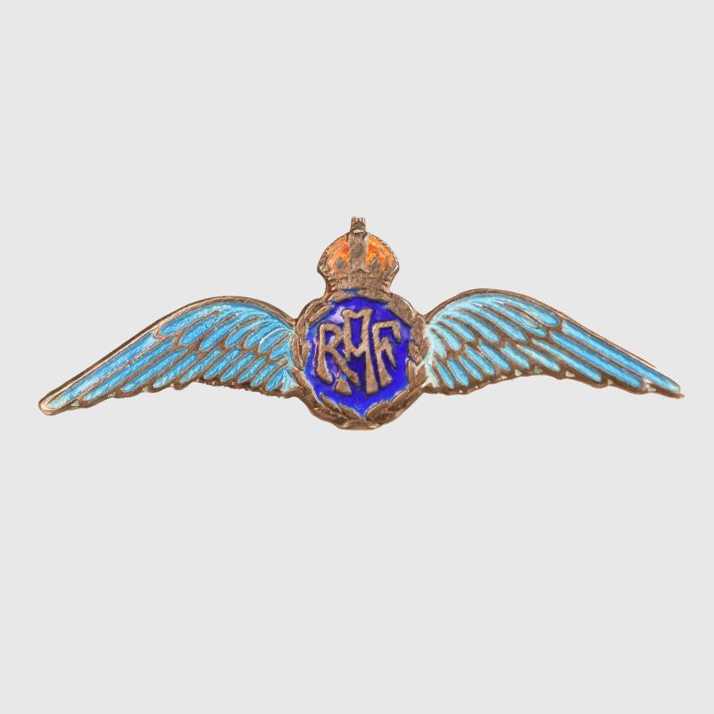BRITISH WWII RAF ENAMELLED SWEETHEART BROOCH.