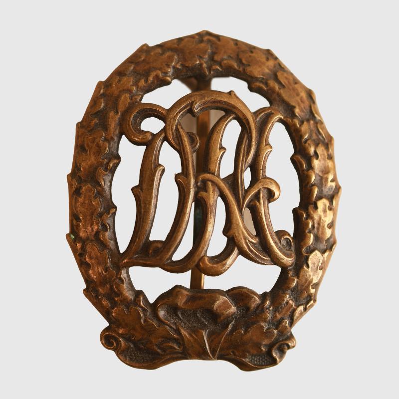 GERMAN WWII DRL BADGE, PRE SWASTIKA.