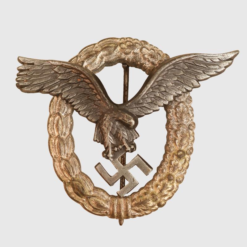 GERMAN WWII LUFTWAFFE PILOTS BADGE.