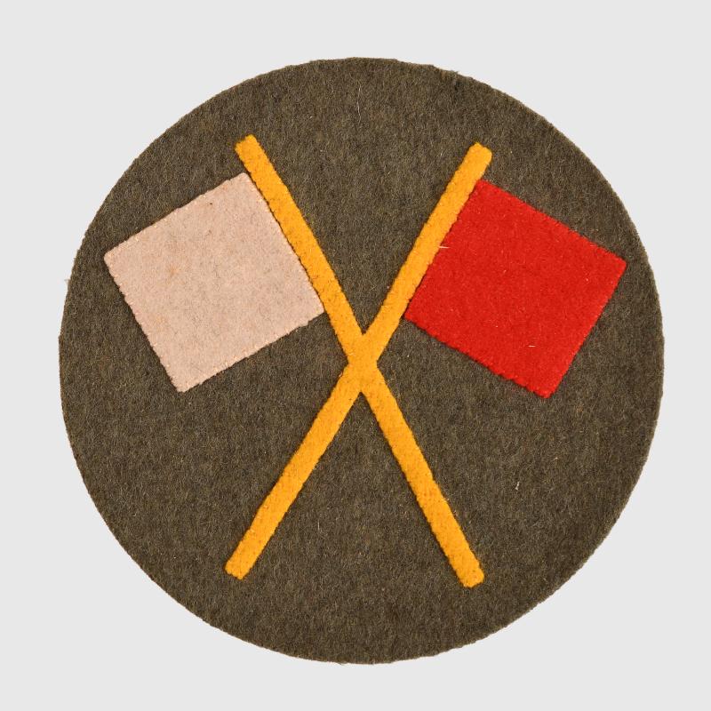 GERMAN WWI FIELD GREY UNIFORM SIGNALS PATCH.