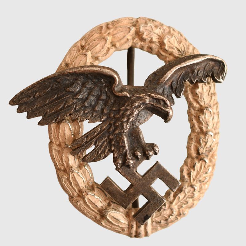 GERMAN WWII LUFTWAFFE OBSERVER BADGE BY MEYBAUER.