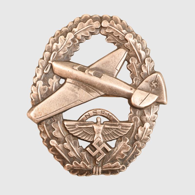 GERMAN WWII NSFK MOTORISED PILOT’S BADGE.