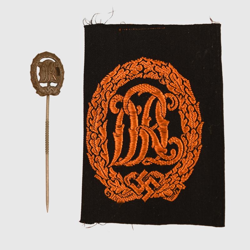 GERMAN WWII DRL BADGES.