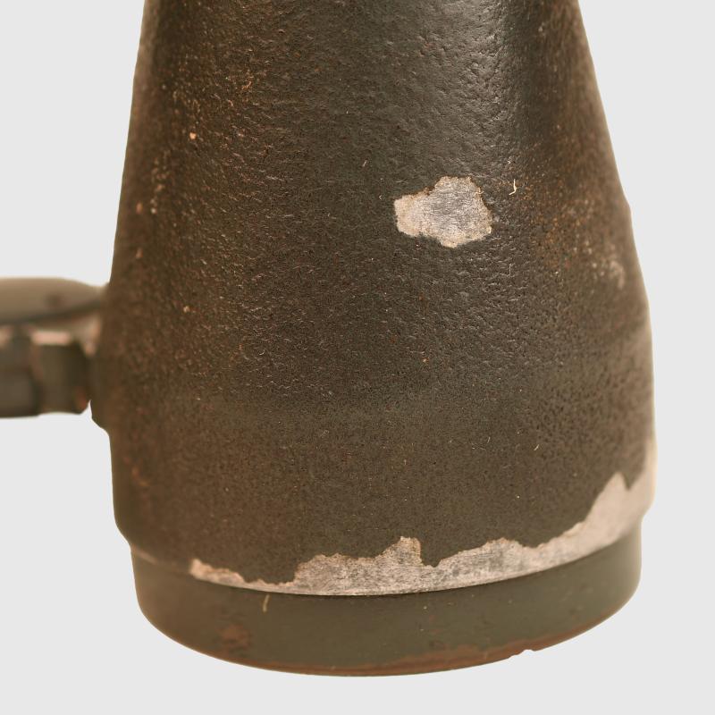 GERMAN WWI PATTERN 08 BINOCULARS CASED AND UNIT MARKED.