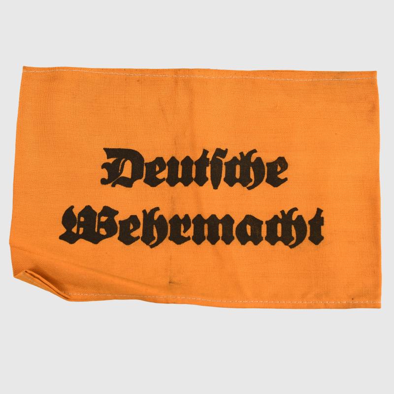 GERMAN WWII DEUTSCHE WEHRMACHT PRINTED ARMBAND.
