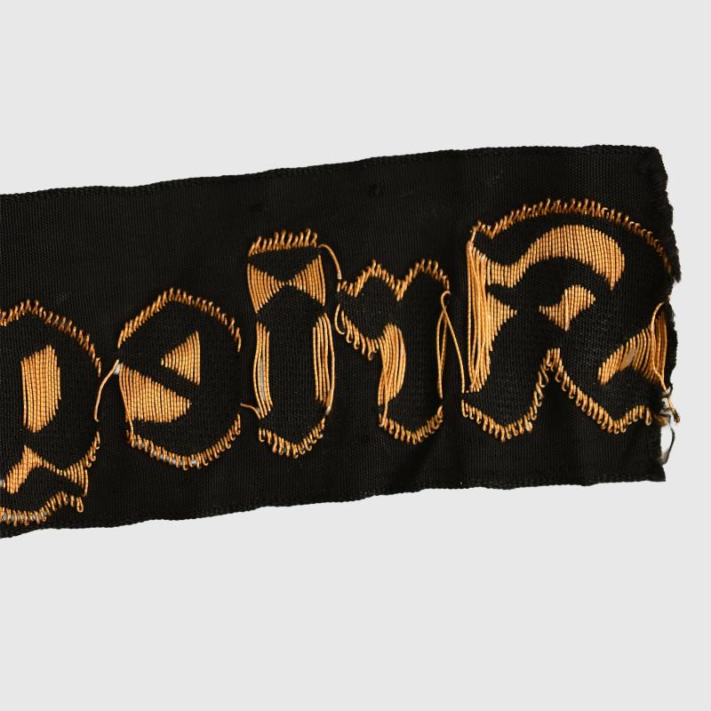 GERMAN WWII TWO KRIEGSMARINE CAP TALLIES.