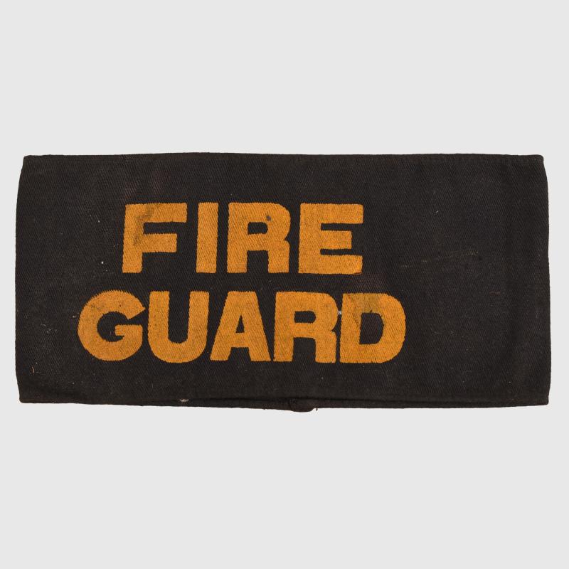 BRITISH WWII FIRE GUARD ARMBAND.