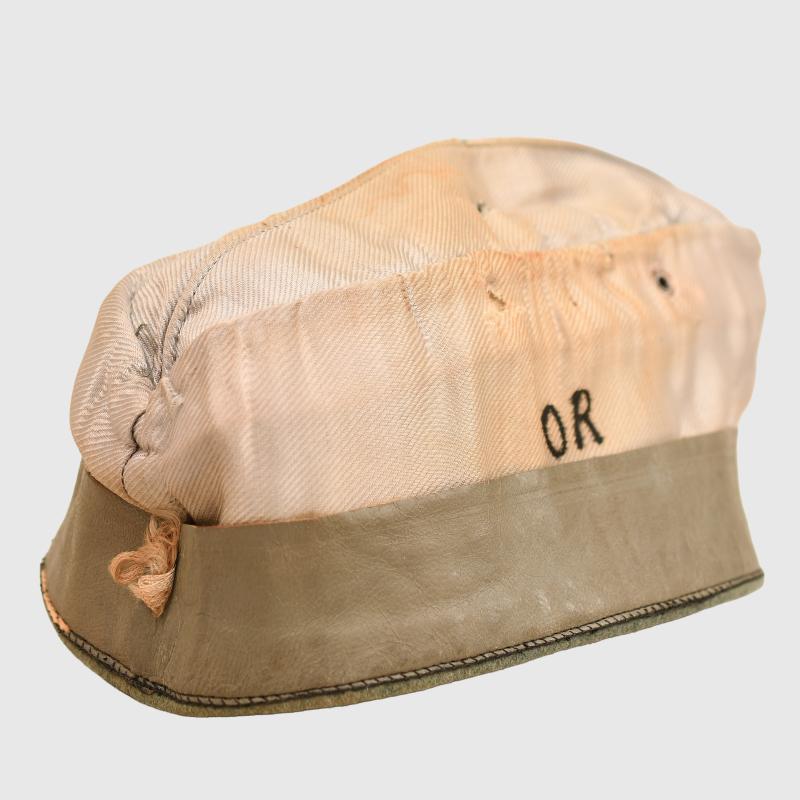 GERMAN WWII PANZER OFFICERS OVERSEAS CAP.