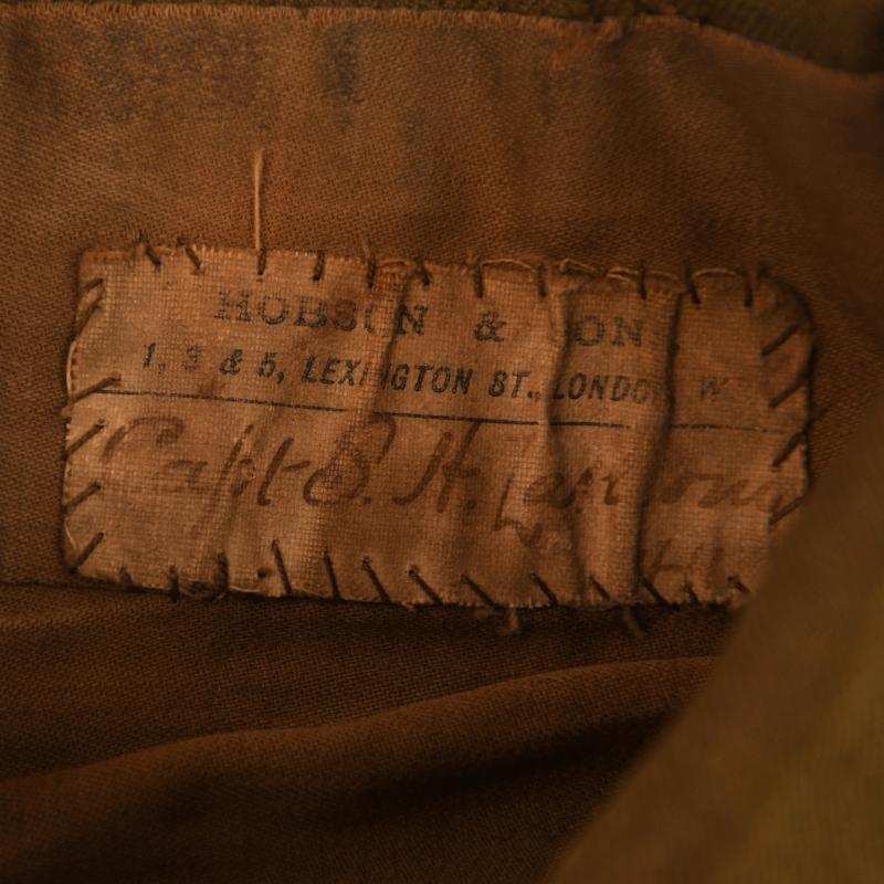 BRITISH WWI 1902 PATTERN OFFICERS CLOSED COLLAR CUFF RANK TUNIC.