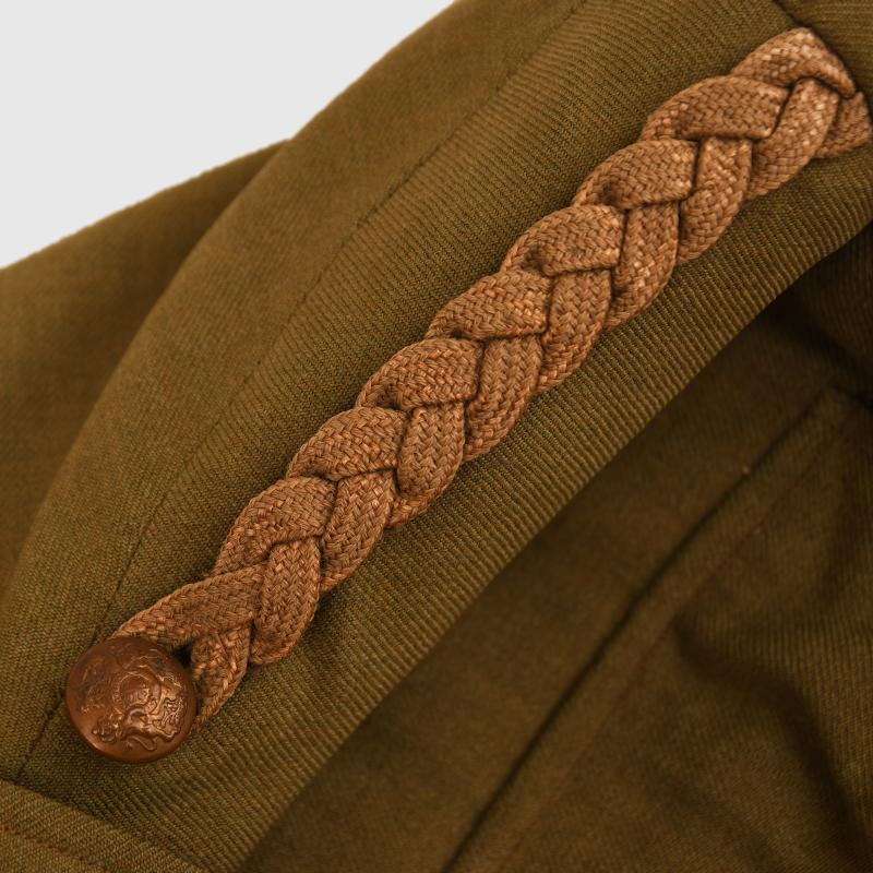 BRITISH WWI 1902 PATTERN OFFICERS CLOSED COLLAR CUFF RANK TUNIC.