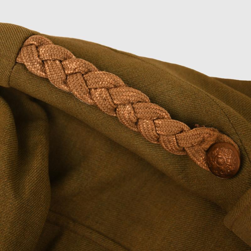 BRITISH WWI 1902 PATTERN OFFICERS CLOSED COLLAR CUFF RANK TUNIC.