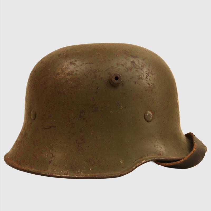 GERMAN WWII RLB SERVICE HELMET.