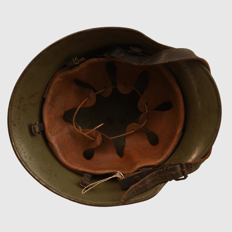 GERMAN WWII RLB SERVICE HELMET.