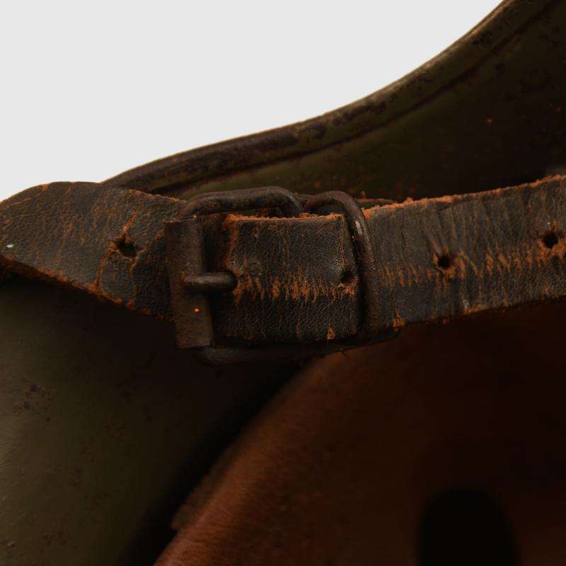 GERMAN WWII RLB SERVICE HELMET.