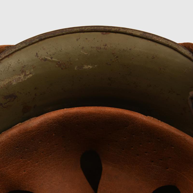 GERMAN WWII RLB SERVICE HELMET.